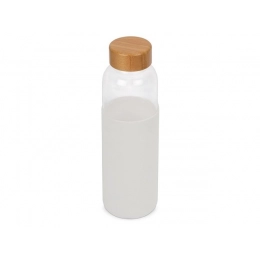 Glass water bottle in silicone case 
