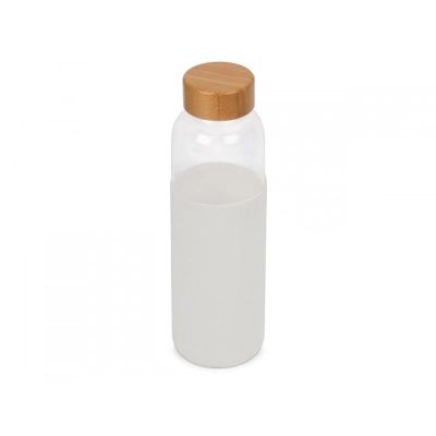 
                                                Glass water bottle in silicone case 