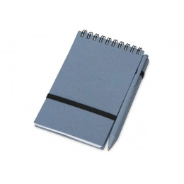 Toledo S notebook with ballpoint pen made from wheat and plastic