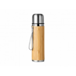 The FENGI thermos is made of steel and bamboo.