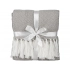 Acrylic blanket with white tassels 