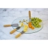 Cheese set with a glass board 