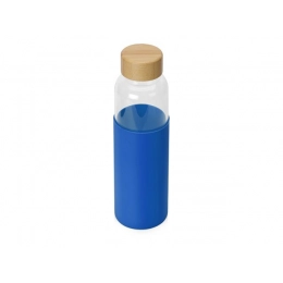Glass water bottle in silicone case 