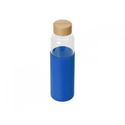 
                                                Glass water bottle in silicone case 