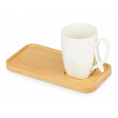 
                                            Tea pair with bamboo saucer 