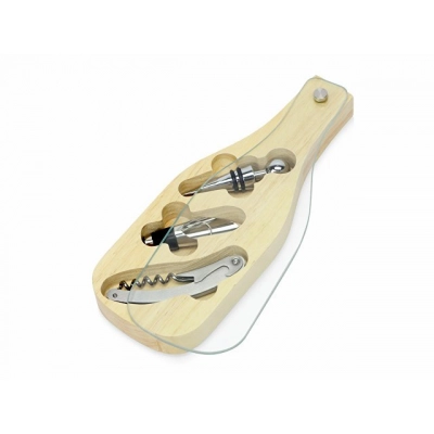 
                                            Набор аксессуаров для вина со стеклянной крышкой «Pinotage»
                                            