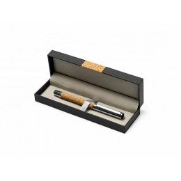 SUVER roller pen made of natural cork and metal.