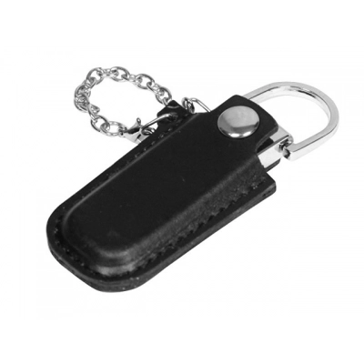 
                                            USB 2.0- флешка на 16 Гб в массивном корпусе с кожаным чехлом
                                            