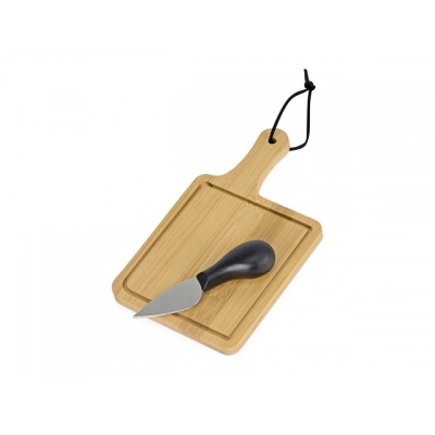 
                                                Bamboo cheese board set 