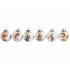 Set of 6 New Year's balls