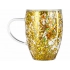 Double-walled sequined mug 