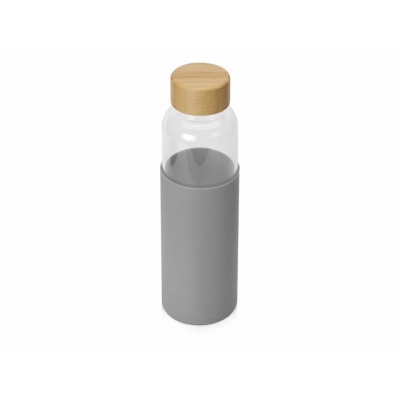 
                                                Glass water bottle in silicone case 