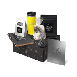 Подарочный набор «Re:Charge» с термокружкой, кофе и блокнотом