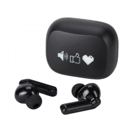 Беспроводные наушники с шумоподавлением ENC и подсветкой лого «Lites» с гравировкой