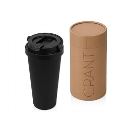 Вакуумная термокружка «Grant», soft-touch, тубус