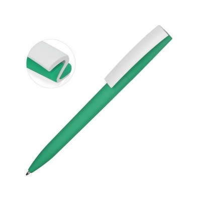 
                                                Soft-touch plastic ballpoint pen 