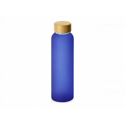 
                                                Glass bottle with bamboo lid 