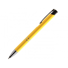 Metal ballpoint pen FAMILY MELAN, soft touch.