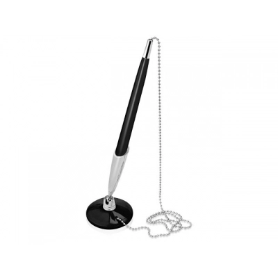 
                                                Plastic ballpoint pen on stand 