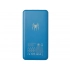 Portable charger with full-color fabric printing and custom silicone logo application.