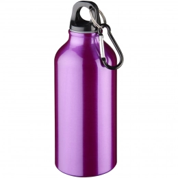 Oregon 400 ml aluminium water bottle with carabiner