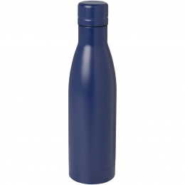 A stainless steel bottle made from recycled materials with a copper vacuum insulation, with a capacity of 500 ml and RCS certification.