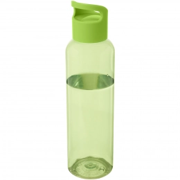 Sky is a 650 ml plastic water bottle made from recycled materials.