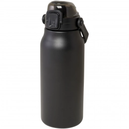 A giant 1600 ml stainless steel bottle made from recycled materials with copper vacuum insulation, having the following features: