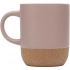 Керамическая кружка Billie объемом 300 мл с пробковыми элементами и матовым покрытием Керамическая кружка Billie объемом 300 мл с пробковыми элементами и матовым покрытием