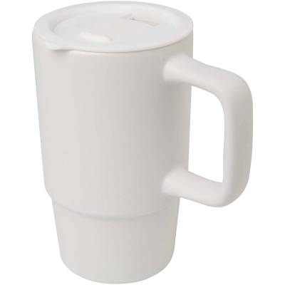 
                                                Carter 450 ml ceramic mug with plastic lid
                                                