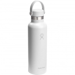 Термос-бутылка Hydra Flask Standard Mouth 621 мл из нержавеющей стали с крышкой-поилкой.