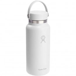 Термос-бутылка Hydro Flask Wide Mouth 946 мл из нержавеющей стали с изоляцией