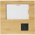 Bamboo photo frame with weather station Bamboo photo frame with weather station
