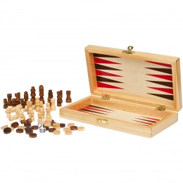 Wooden game set 3 in 1