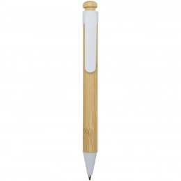 Шариковая ручка Rattan из бамбука и переработанного пластика (черные чернила)