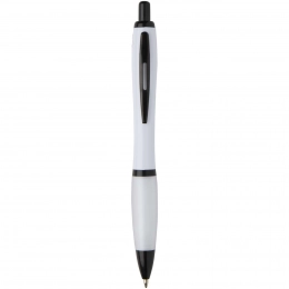 Шариковая ручка Nash из переработанного пластика с черными элементами (черные чернила)