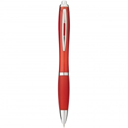 Nash ballpoint pen with coloured barrel and grip
