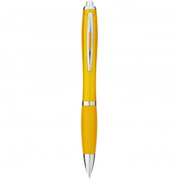 Nash ballpoint pen with coloured barrel and grip