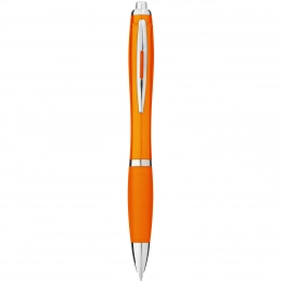 Nash ballpoint pen with coloured barrel and grip