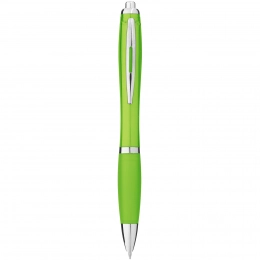 Nash ballpoint pen with coloured barrel and grip
