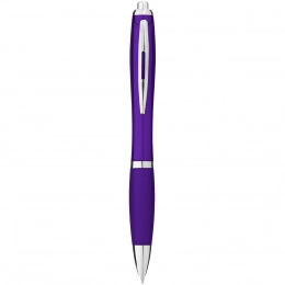 Nash ballpoint pen with coloured barrel and grip