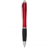 Nash RCS recycled plastic ballpoint pen with coloured barrel and black grip (black ink)