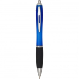 Nash RCS recycled plastic ballpoint pen with coloured barrel and black grip (black ink)