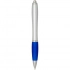 Nash RCS recycled plastic ballpoint pen with silver barrel and coloured grip (black ink)