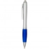 Nash RCS recycled plastic ballpoint pen with silver barrel and coloured grip (black ink)