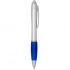 Nash RCS recycled plastic ballpoint pen with silver barrel and coloured grip (black ink)