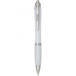 Nash RCS recycled plastic ballpoint pen with coloured barrel and grip (blue ink)