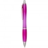 Шариковая ручка Nash RCS из переработанного пластика с цветным корпусом и грипом (синяя паста)