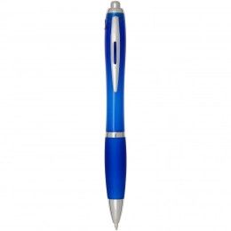 Nash RCS recycled plastic ballpoint pen with coloured barrel and grip (blue ink)