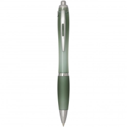 Nash RCS recycled plastic ballpoint pen with coloured barrel and grip (blue ink)